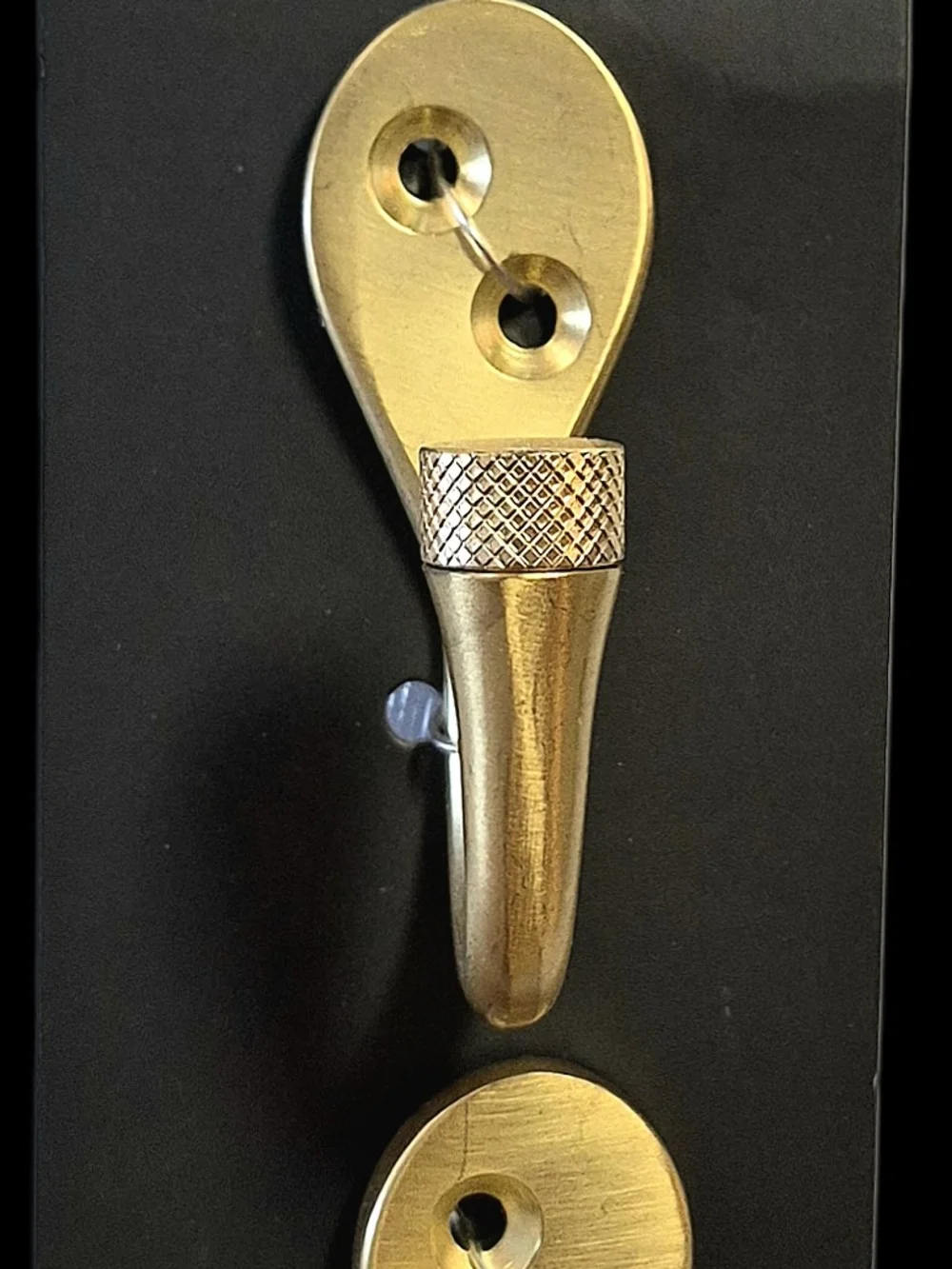 Threshold Brushed Brass Wall Hooks in Gold Tone - 4 Packs of 2 Hooks (8ct)